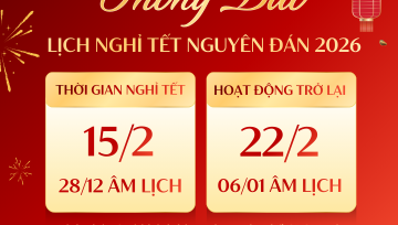 Thông Báo Lịch Nghỉ Tết Nguyên Đán 2026